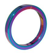 Heavy Duty Rainbow Metal Cock Ring 10mm